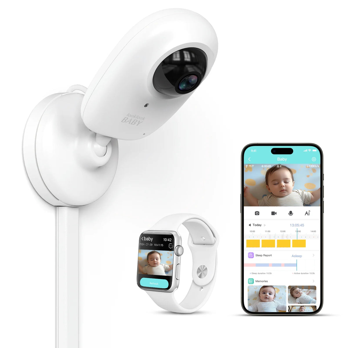 Apple Watch Baby Monitor Iphone And Android CuboAi Smart Baby