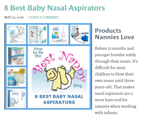 8 Best Baby Nasal Aspirators - bethebestnanny.com - Little Martin’s Drawer Nasal Aspirator