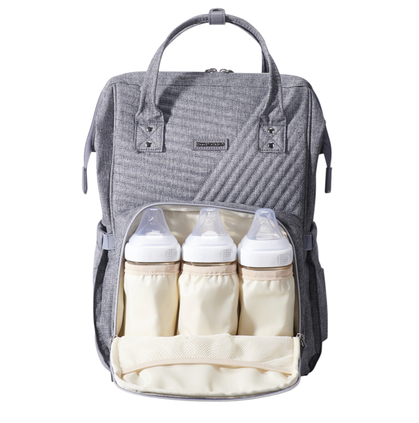 Quilted Diaper Bag Backpack Navy