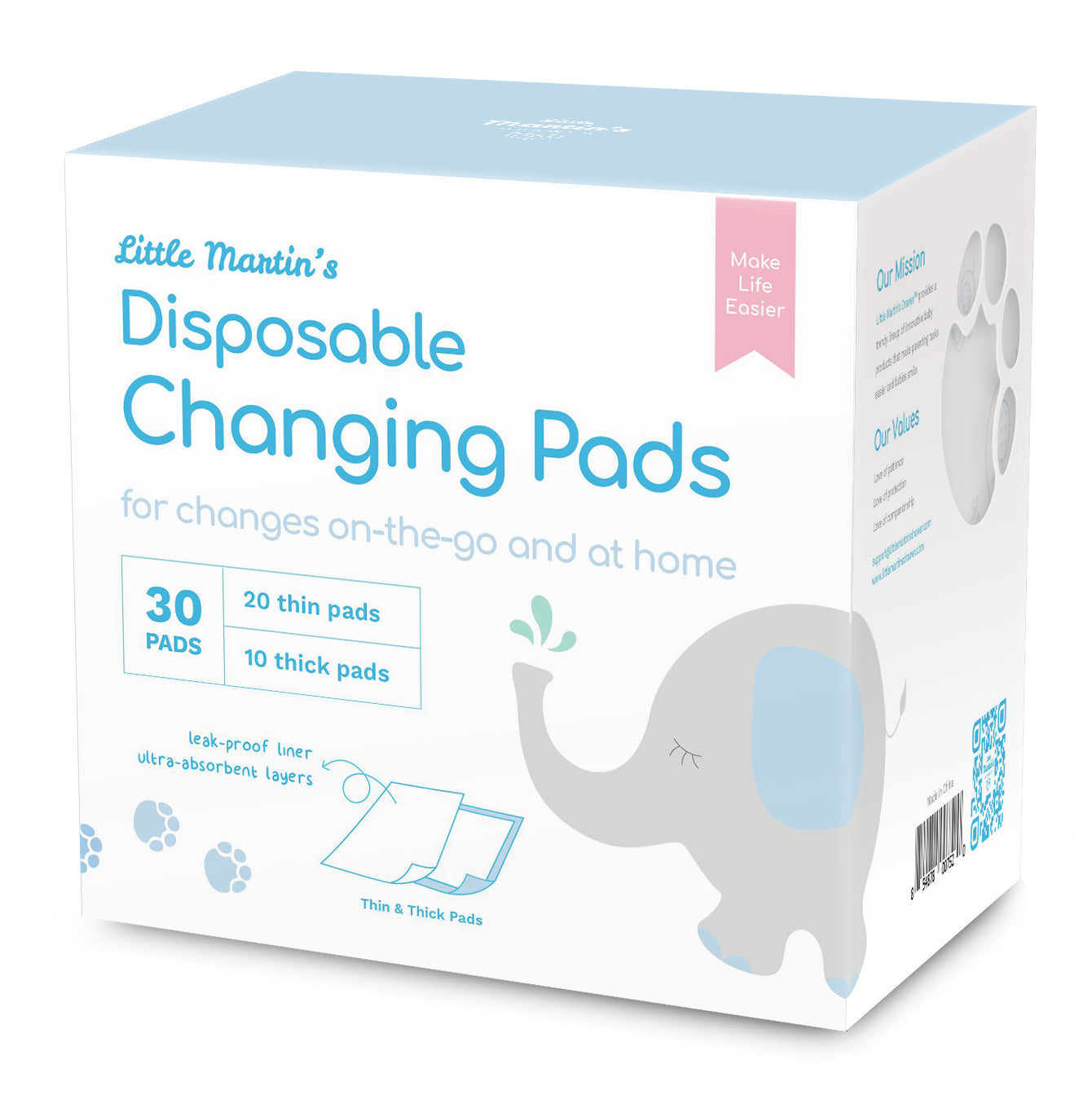 Little Martin's Disposable Changing Pads, Baby change pads- 30