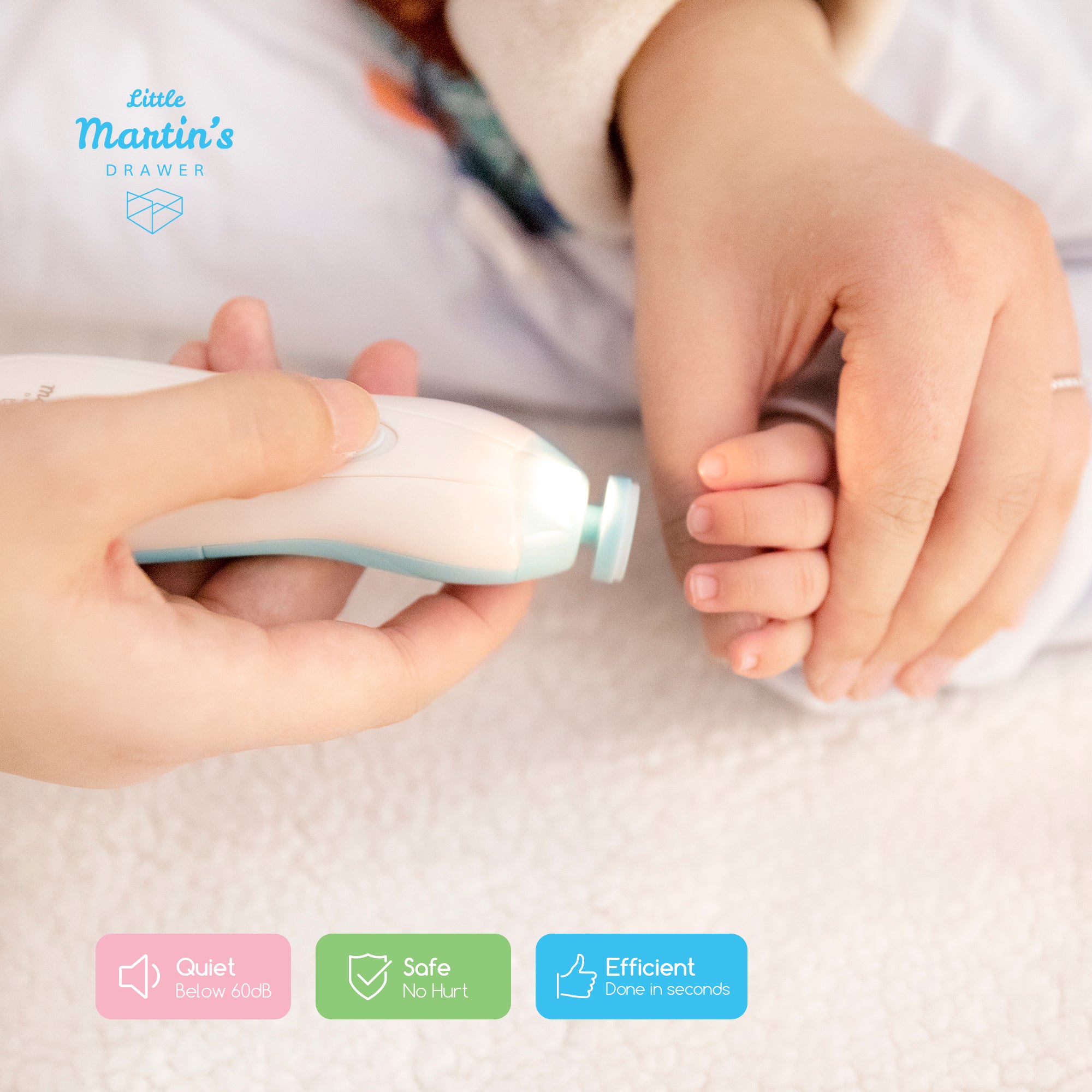 Baby Nail File with Light, Little Martin's Electric Baby Nail